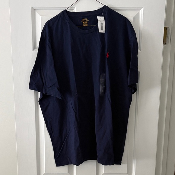 Polo Ralph Lauren Other - Polo Ralph Lauren Dark Blue Tee with Red Logo
